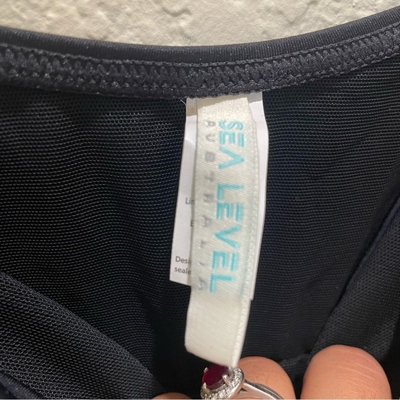 NEW SEA LEVEL SWIM Essentials Square Neck Swim Dress size US 14 AUS 18 - Picture 10 of 10